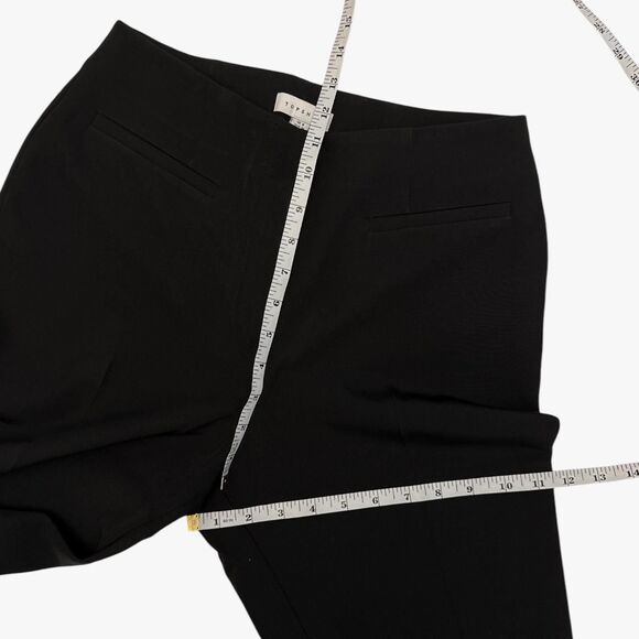 Topshop Women's Workwear Trousers With Tie Detail in Black Size 4 Preppy Glam - Picture 6 of 7